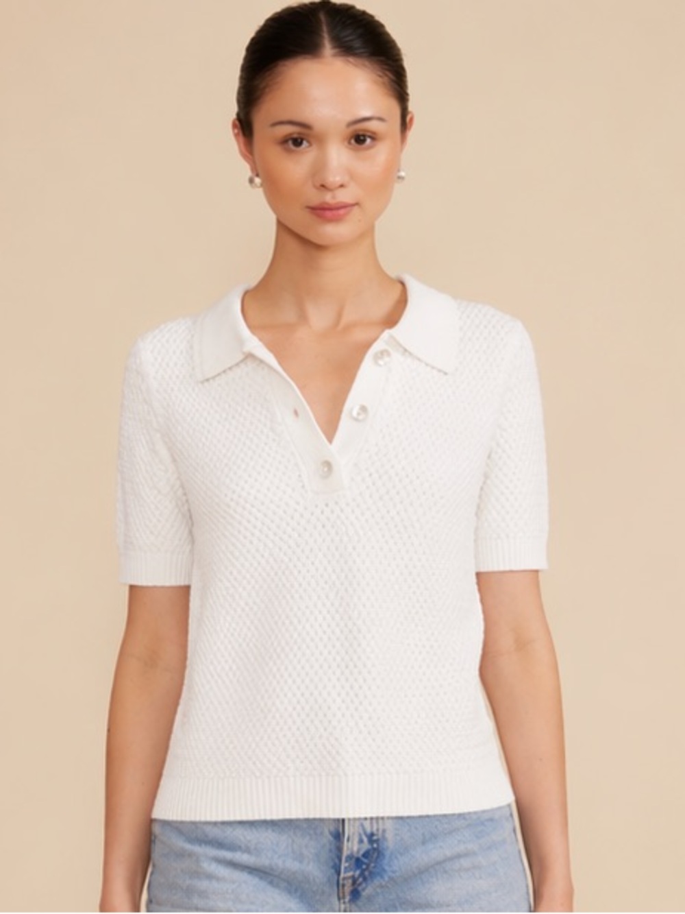 Lucy Paris Davey Top in White